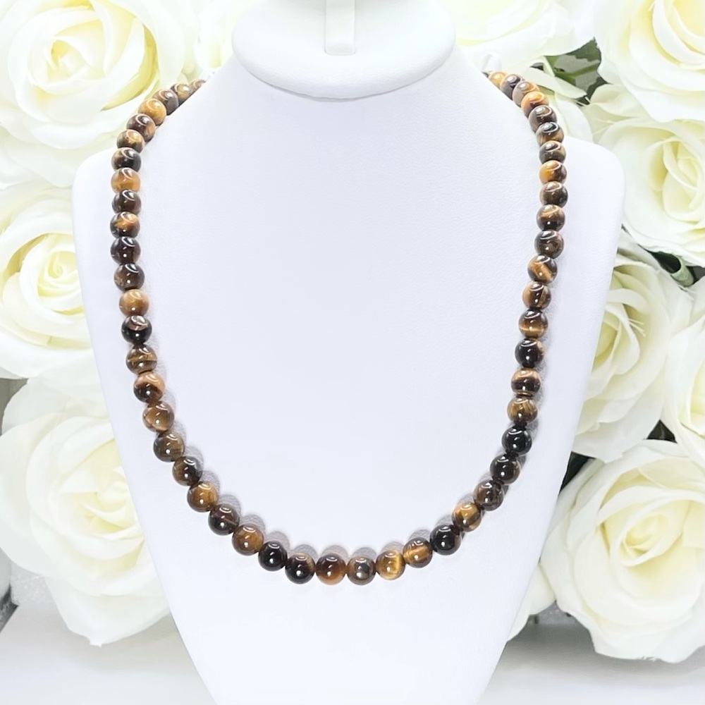 Natural Tiger Eye Spirtual Bead Necklace/Bracelet
